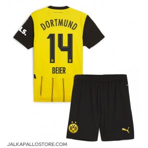 Borussia Dortmund Maximilian Beier #14 Kotipaita Lapsille 2024-25 Lyhythihainen (+ shortsit)